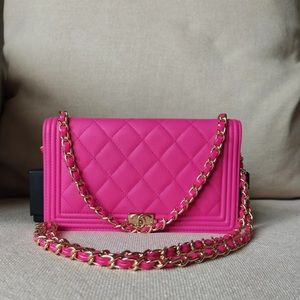 Chanel boy long wallet